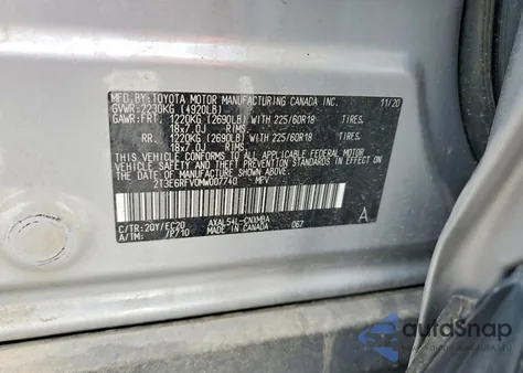 2021 Toyota Rav4 Xse z USA, uszkodzony, nr VIN 2T3E6RFV0MW007740